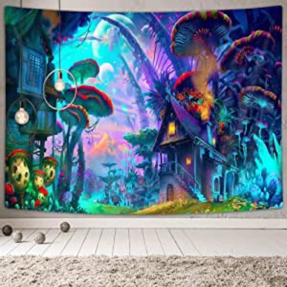 NEW Psychedelic Mushroom Tapestry ( OUT OFPRINT)